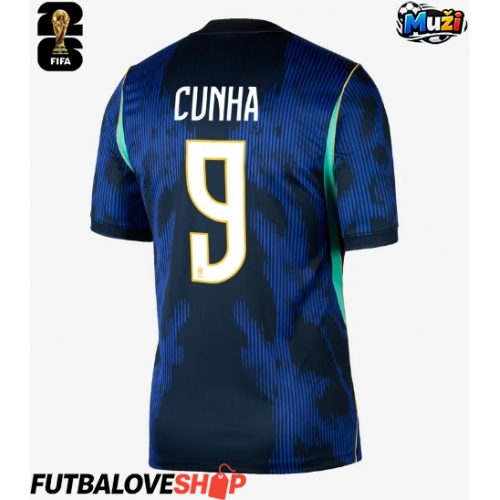 Dres Brazília Matheus Cunha #9 Preč MS 2026 Krátky Rukáv